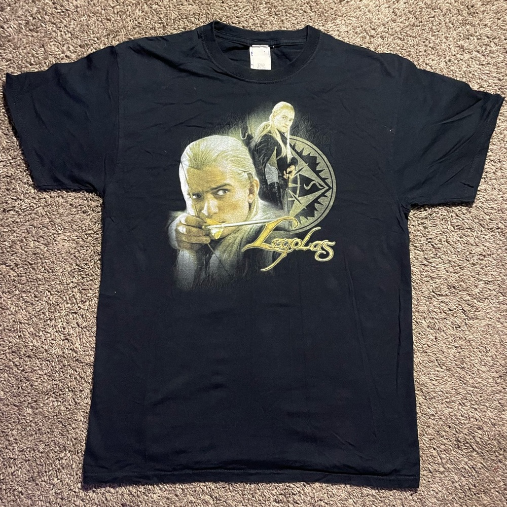 VINTAGE ULTRA RARE LORD OF THE RINGS SHIRT Jerzeys tag from the 90s Size M